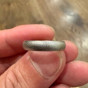 10K White Gold 4MM Plain Men’s Band